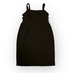 Classic Black Dress with Peekaboo Sides